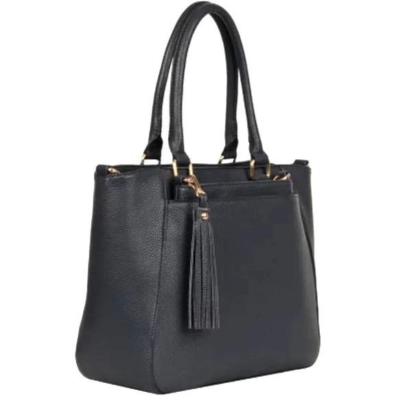 Cute Vegan Leather Tote with Tassel EUC ❤️ - Picture 1 of 5